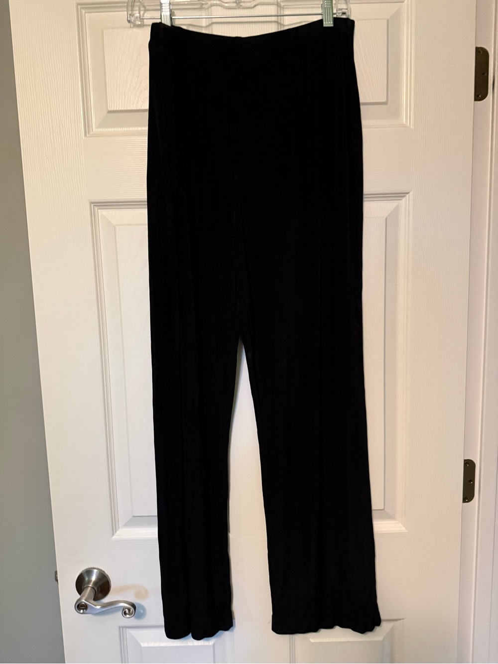 Chico's Black Wide-Leg Pull-On Pants